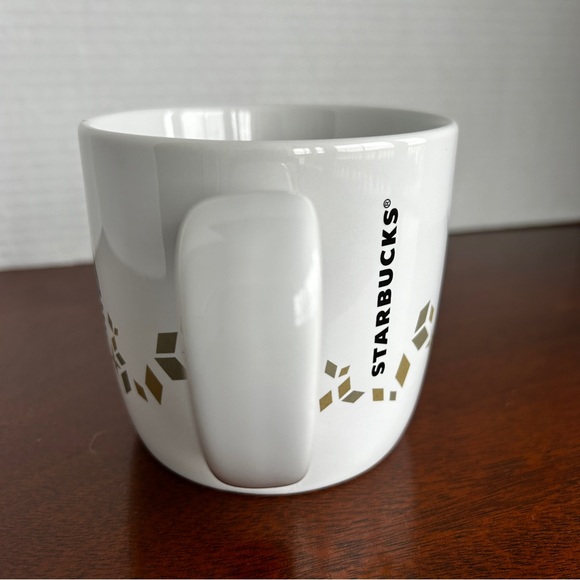 STARBUCKS 2013 Holiday Collection Siren Mermaid Logo Ceramic Mugs Set of 2 - Picture 9 of 15